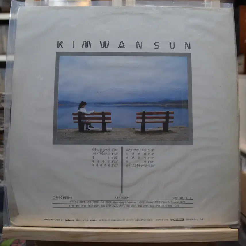 [BUNJANG] Kim Wan Sun 2nd Album Near Mint LP / 김완선 2집 니어민트 : 나홀로뜰앞에서