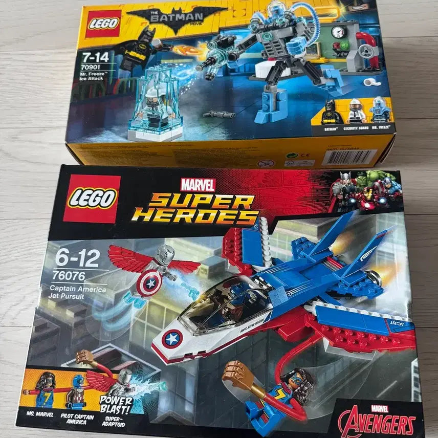 [BUNJANG] LEGO Captain America Jet Pursuit (76076) &amp; Mr. Freeze Ice Attack (70901) Set / 레고 76076+70901 판매합니다