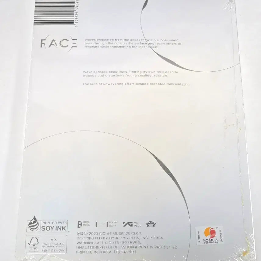 [BUNJANG] BTS Jimin Solo Album "FACE" (Invisible Face Ver.) - Sealed / [미개봉] BTS 지민 솔로 1집 - FACE (Invisible Face Ver.) 일반반