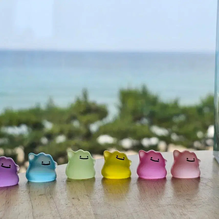 [BUNJANG] Pokemon Ditto Glow-in-the-Dark Figure Set (6 Types) / 포켓몬스터 메타몽 야광 피규어 6종 세트