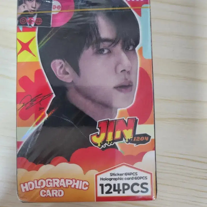 [BUNJANG] BTS Jin Hologram Card Set with 124 Cards and Stickers / 방탄소년단 진 홀로그램 카드 124장 스티커 포함