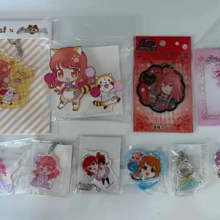 [BUNJANG] Aira Maid Acrylic Raccoon Ryubin Keyring Bundle / 프리즘스톤 아이라 메이드 아크릴 라쿤 류빈 키링
