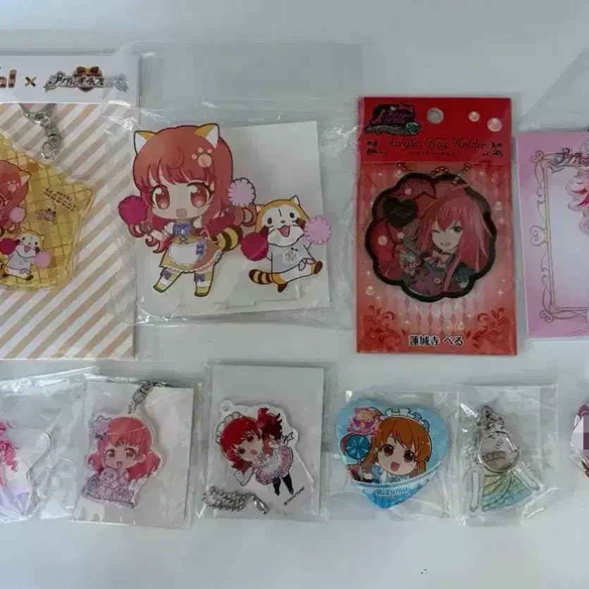 [BUNJANG] Aira Maid Acrylic Raccoon Ryubin Keyring Bundle / 프리즘스톤 아이라 메이드 아크릴 라쿤 류빈 키링