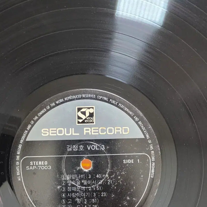 [BUNJANG] Kim Jeong Ho Vol. 3 LP / 김정호 Vol.3 LP