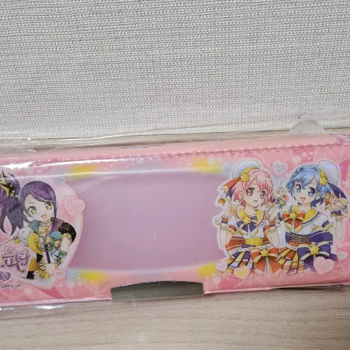 [BUNJANG] Prepara Button Transparent Magnetic Pencil Case / 프리파라 버튼 투명 자석필통 (고전문구)
