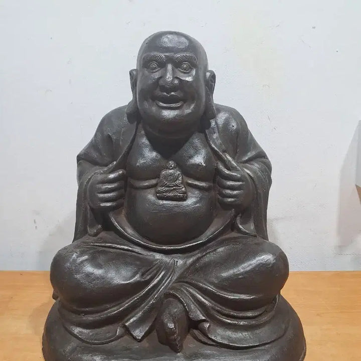 [BUNJANG] Antique Iron Monk Statue / 오래된 철 포대화상