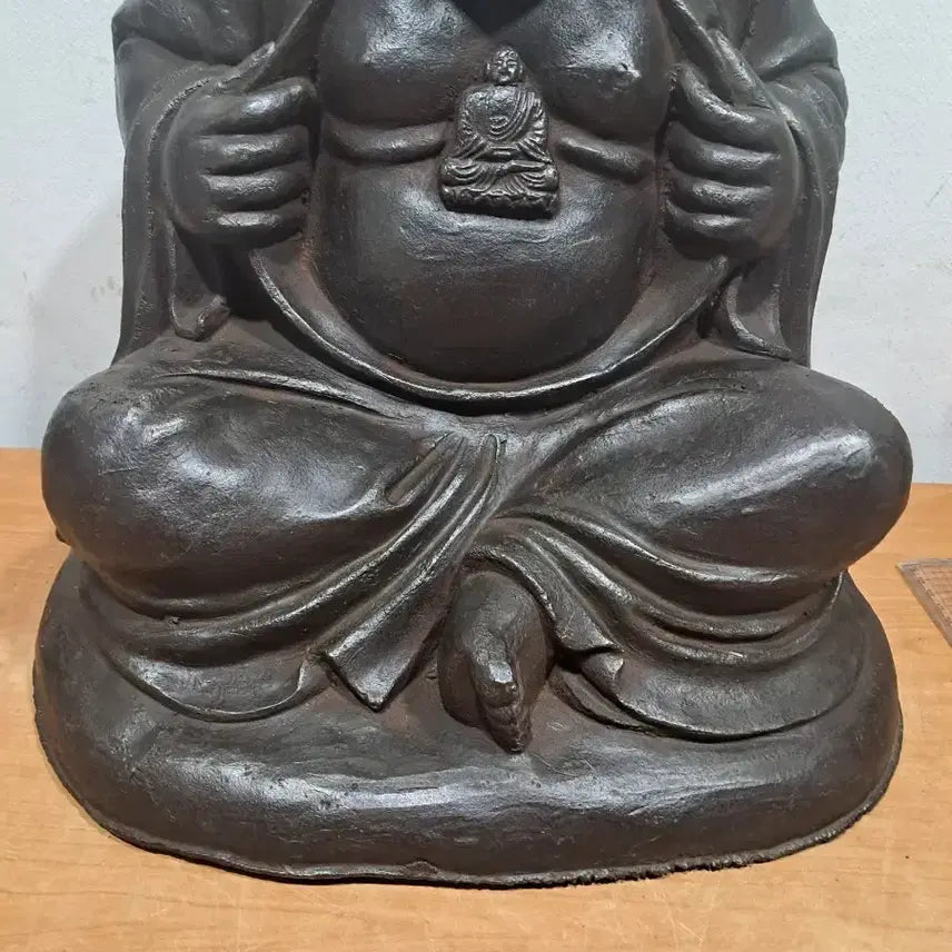 [BUNJANG] Antique Iron Monk Statue / 오래된 철 포대화상