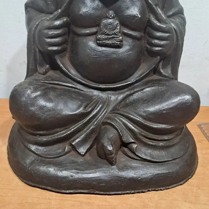 [BUNJANG] Antique Iron Monk Statue / 오래된 철 포대화상
