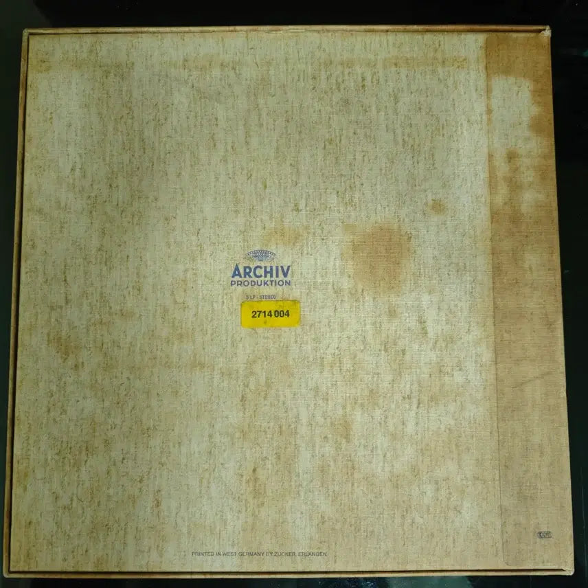 [BUNJANG] J.S. Bach Das Wohltemperierte Clavier (The Well-Tempered Clavier) 5LP Box Set Performed by Helmut Walcha / 바흐  Das Wohltemperierte Clavier 평균율 클라비어곡집