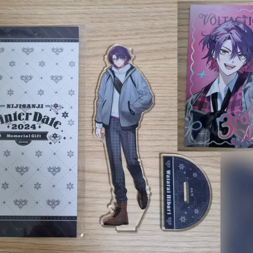 [BUNJANG] Nijisanji Watari Hibari 3rd Anniversary Cheki Photocard + Winter Acrylic Vol.taction Bundle Set / 니지산지 와타라이 히바리 3주년 체키 포카 + 윈터 아크릴 볼택션 볼텍션