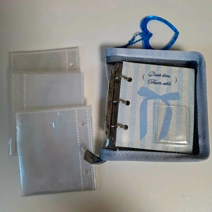 [BUNJANG] Fromable 3-Ring Binder Photocard Holder Set with 32 Pages and 45 Refill Pages / 프롬아블 3공 포카바인더 콜북 속지 32장 포함 + 리필속지 45장