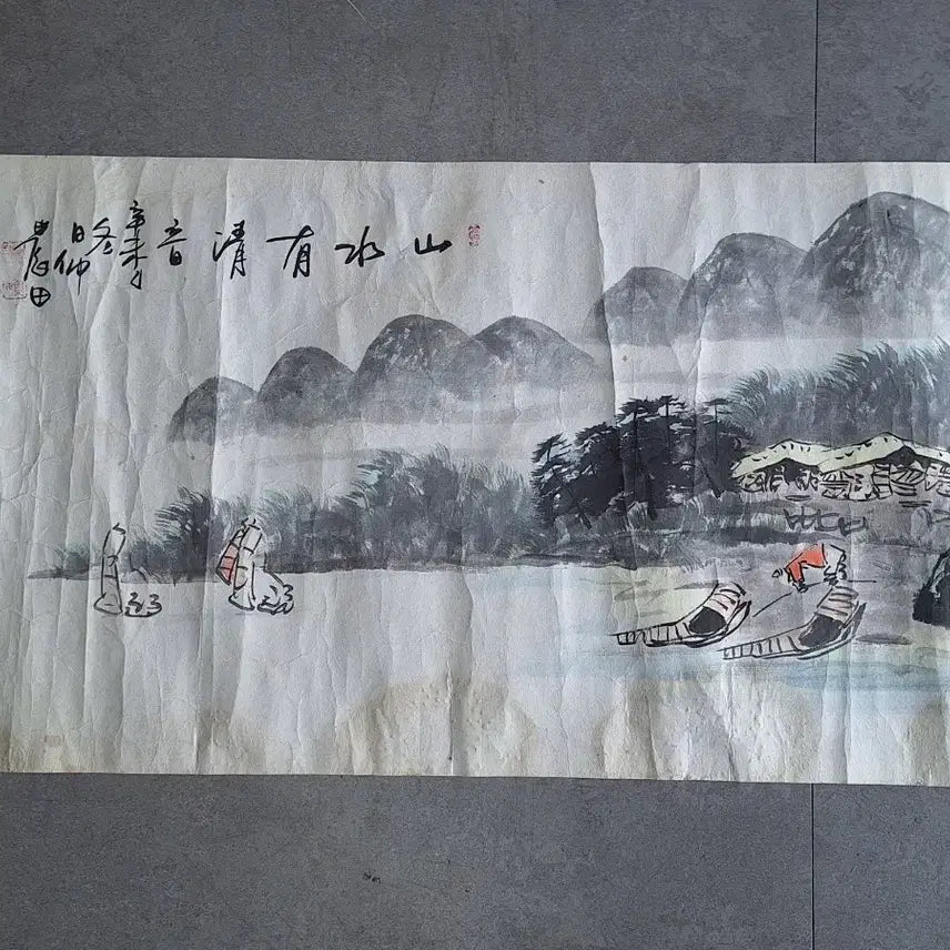 [BUNJANG] Korean Ink Wash Landscape Painting / 수집 취미 수묵화 산수화 동양화