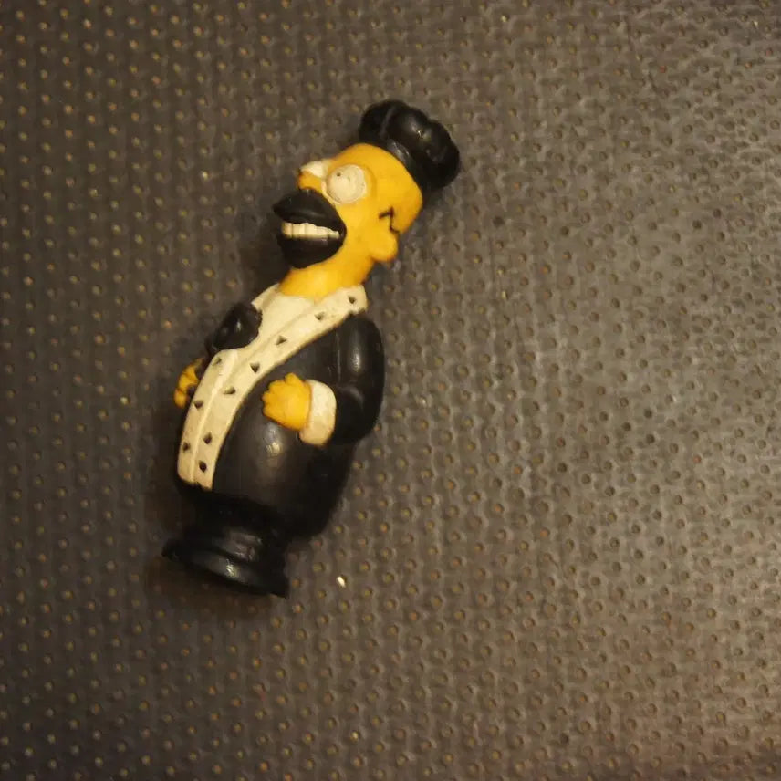 [BUNJANG] The Simpsons Homer Simpson Miniatures Black Custom Vintage Toy Figure / 호머심슨 심슨소품 토이빈티지 호머심슨피규어 인형 고전완구 고전장난감UU