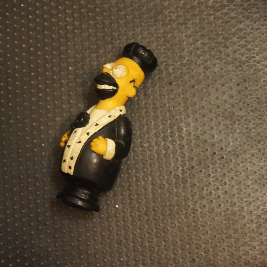 [BUNJANG] The Simpsons Homer Simpson Miniatures Black Custom Vintage Toy Figure / 호머심슨 심슨소품 토이빈티지 호머심슨피규어 인형 고전완구 고전장난감UU