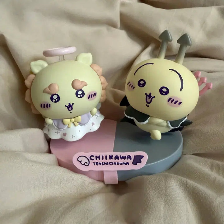[BUNJANG] Chiikawa Angel/Devil Usagi &amp; Shisa Figure Bundle Set / 치이카와 천사악마 피규어 우사기 시사 일괄