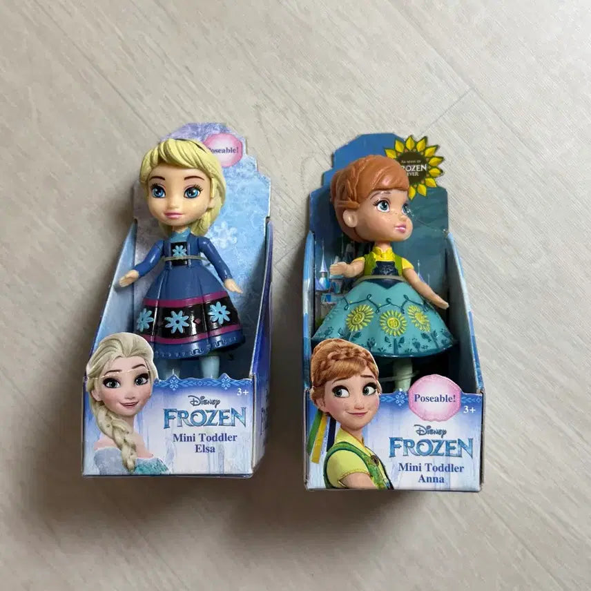 [BUNJANG] Disney Frozen Mini Toddler Doll Anna &amp; Elsa Set / 디즈니 겨울왕국 프로즌 미니 토들러돌 안나 엘사 세트