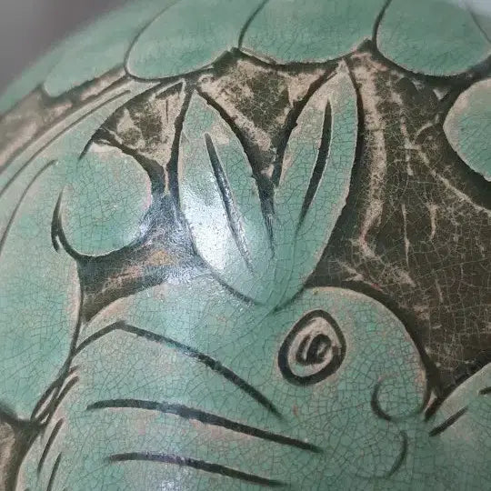 [BUNJANG] Song Dynasty Jun Ware Rabbit Motif Ewer / 송 자주요 박지 토끼문주자