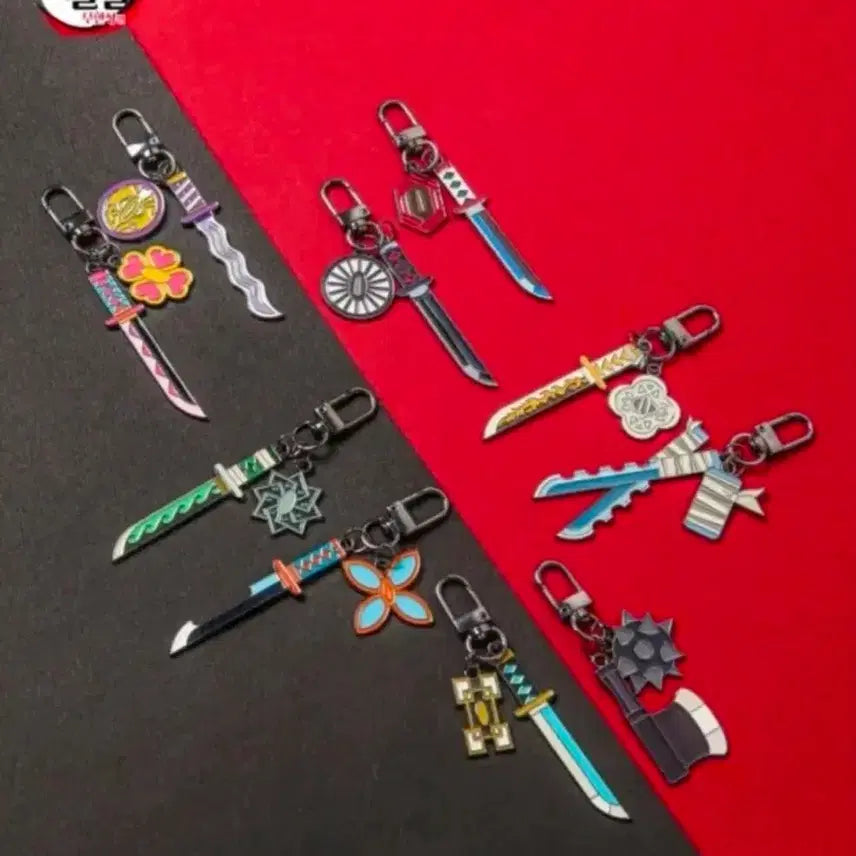[BUNJANG] Demon Slayer: Kimetsu no Yaiba Megabox Nichirin Sword Keychain / 귀멸의 칼날 메가박스 일륜도 키링