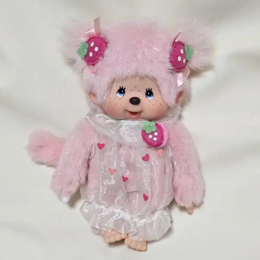 [BUNJANG] Vintage Monchhichi Strawberry Doll / 몬치치 고전 스트로베리