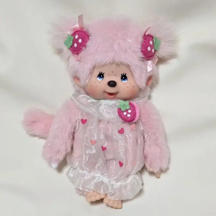[BUNJANG] Vintage Monchhichi Strawberry Doll / 몬치치 고전 스트로베리