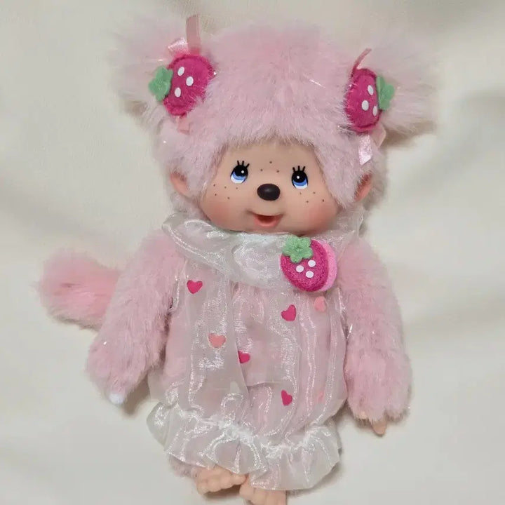 [BUNJANG] Vintage Monchhichi Strawberry Doll / 몬치치 고전 스트로베리