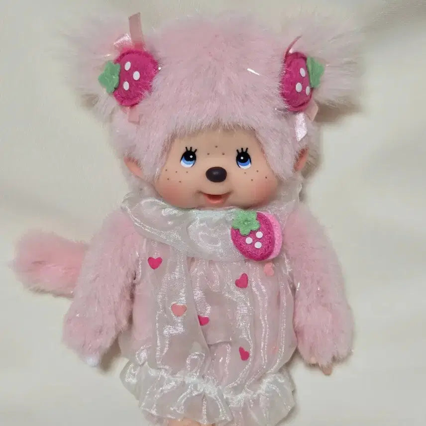 [BUNJANG] Vintage Monchhichi Strawberry Doll / 몬치치 고전 스트로베리