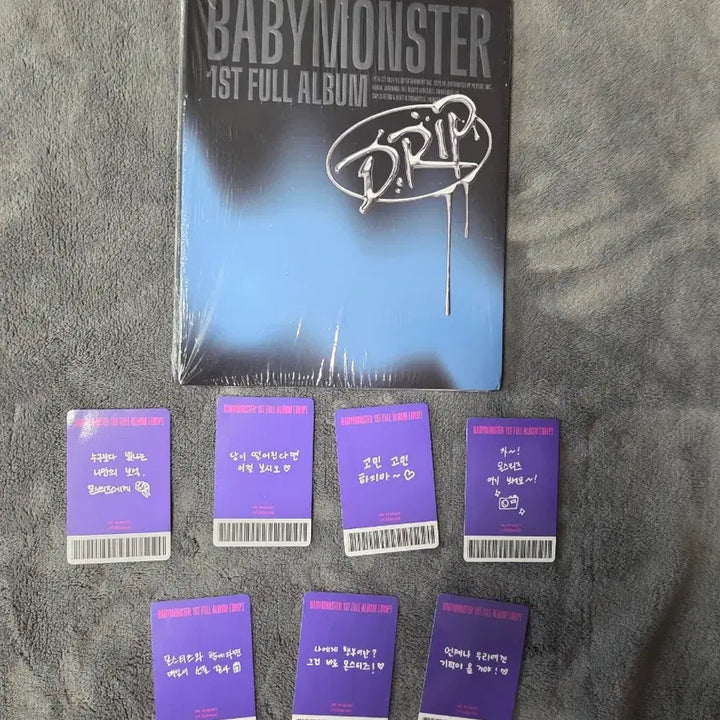 [BUNJANG] BABYMONSTER 1st Full Album DRIP Photocard Set / BABYMONSTER 1ST FULL ALBUM DRIP 포토카드 7종