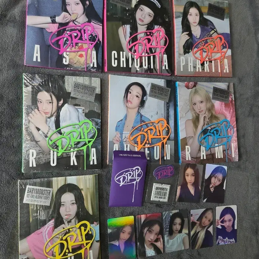 [BUNJANG] BABYMONSTER DRIP Album Photocard Set (7 Types) / 베이비몬스터 앨범 DRIP 포토카드7종세트