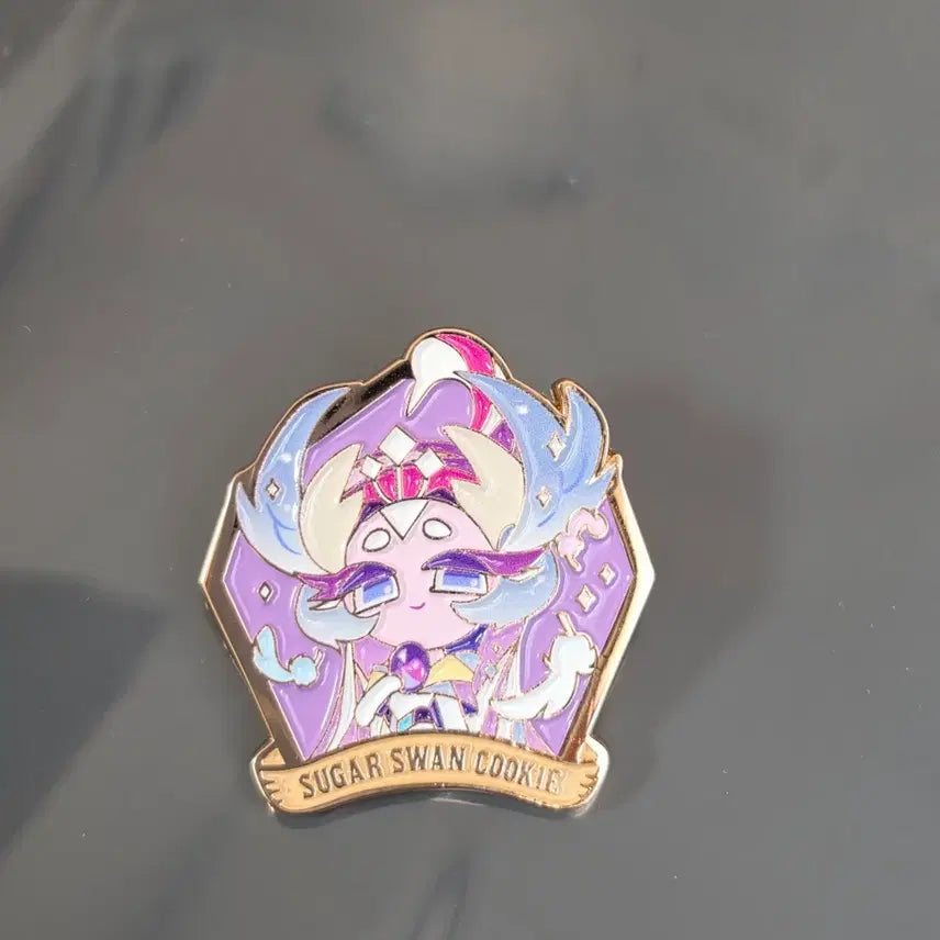 [BUNJANG] Cookie Run: Kingdom K-Heritage Busan Pop-up Sugar Swan Cookie Pin Badge / 쿠키런 쿠킹덤 K-헤리티지 부산 팝업 설탕백조쿠키 핀뱃지