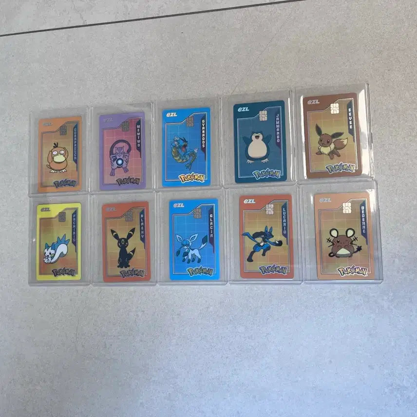 [BUNJANG] Pokemon 10 Types Transport Card Bundle Set / 포켓몬 교통카드 10종 일괄 판매