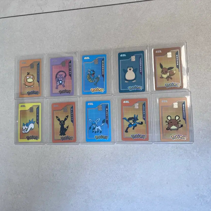 [BUNJANG] Pokemon 10 Types Transport Card Bundle Set / 포켓몬 교통카드 10종 일괄 판매