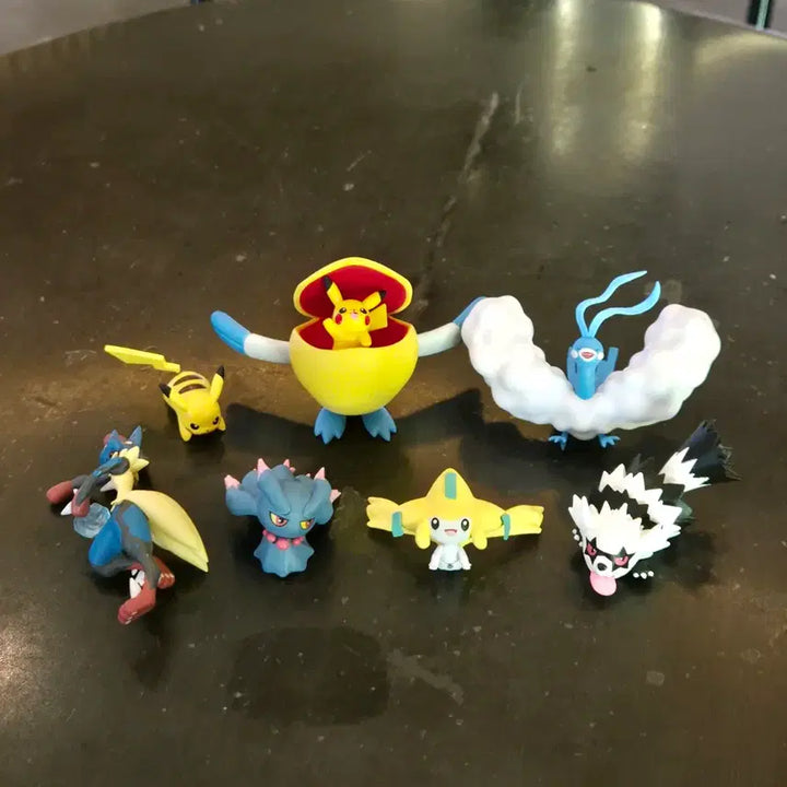 [BUNJANG] Pokemon Figure Re-Ment 6 Types Set with Diorama / 포켓몬 피규어 리멘트 6종 세트