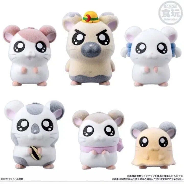 [BUNJANG] Bandai Banga Banga Hamtaro Floky Figure 6-Piece Full Set / [덤맛집] 반다이 방가방가 햄토리 플로키 피규어 6종 풀세트