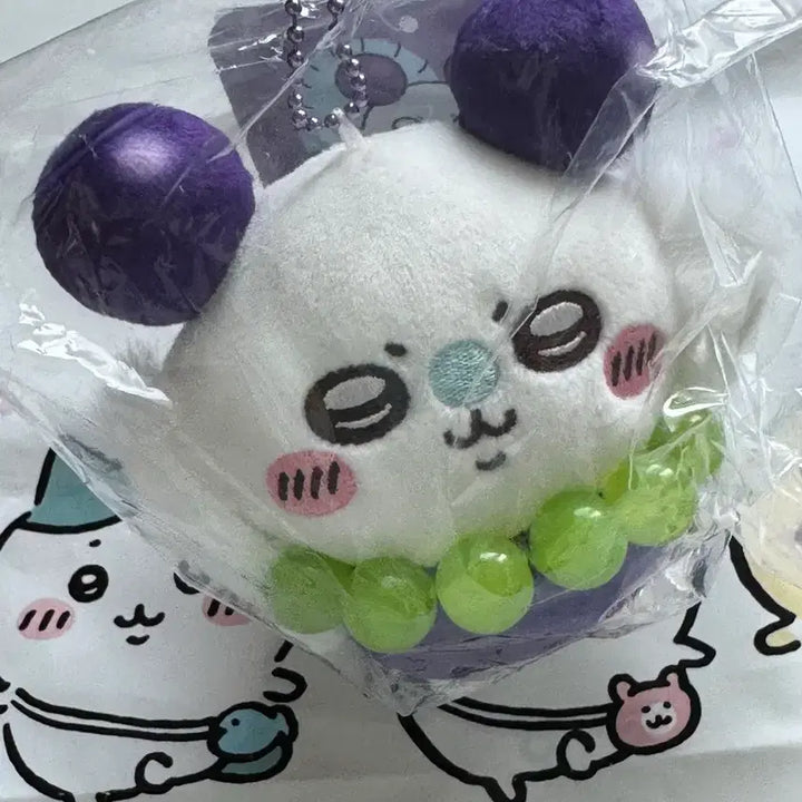 [BUNJANG] Chiikawa Pocket Grape Momonga Plush / 치이카와 포켓 과일 포도 모몽가 새제품