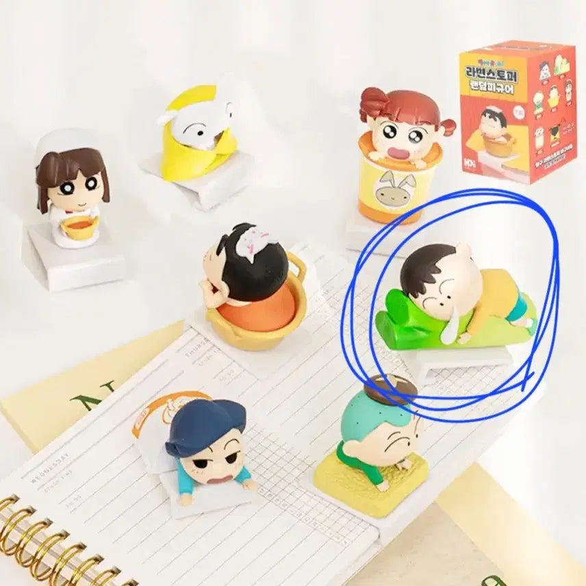 [BUNJANG] Crayon Shin-chan Maenggu Ramen Stopper Figure / 짱구 라면스토퍼 맹구스토퍼 새상품