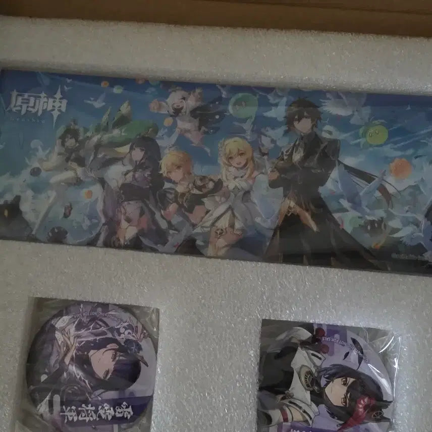 [BUNJANG] Genshin Impact 1st Anniversary Famitsu Magazine Acrylic Baal Can Badge / 원신 1주년 일본 패미통 잡지 부록 아크릴 라이덴 쇼군 캔배지