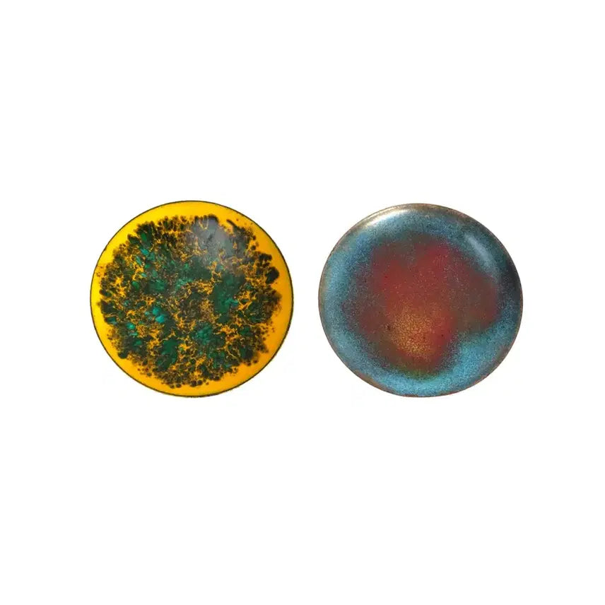 [BUNJANG] Vintage Enamel Copper Plate Set / 빈티지그릇 접시
