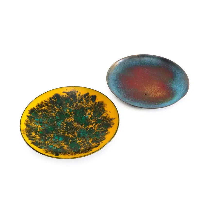 [BUNJANG] Vintage Enamel Copper Plate Set / 빈티지그릇 접시