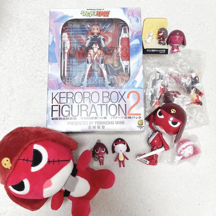[BUNJANG] Keroro Giroro Nemuraseta Chibi Figure Set / 케로로 기로로 캬라셀 네무라세타이 치비 한별 나츠미 피규어 인형 세트 일괄