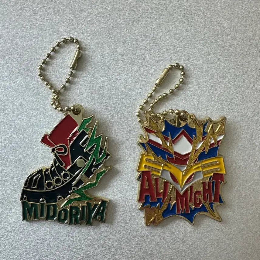 [BUNJANG] My Hero Academia Izuku Midoriya All Might Metal Charm Bundle Set / 히로아카 나히아 미도리야 올마이트 메탈참 일괄