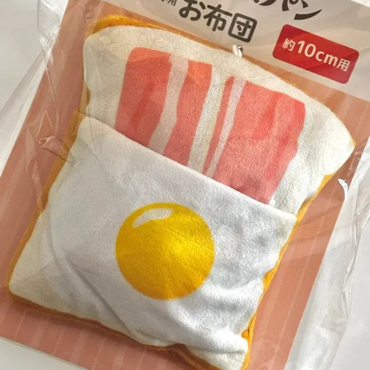 [BUNJANG] Studio Ghibli Official 10cm Mini Doll Clothes (Toast &amp; Egg Blanket) / 일본 지브리 정식 인형 침대 옷 일본정품 10cm 인형 옷 미니 인형 일본간식