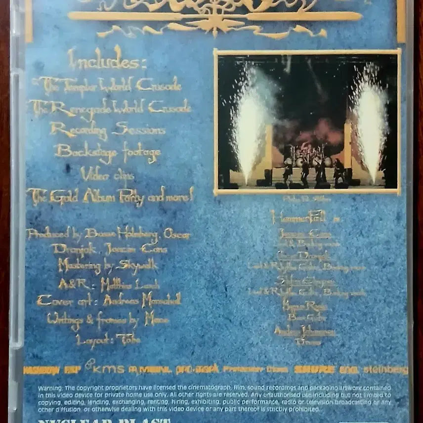 [BUNJANG] Hammerfall The Templar Renegades Crusaders DVD / DVD 함머폴 더 템플러 레너게이드 크루세이더스