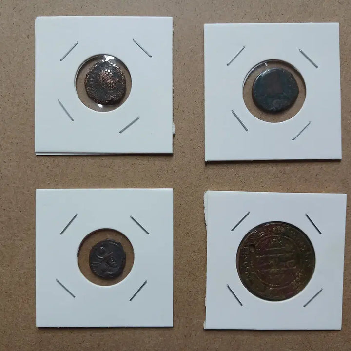 [BUNJANG] Ancient Indian Kingdom Copper Coin Set (4 Coins) / 인도 고대 번왕국 주화