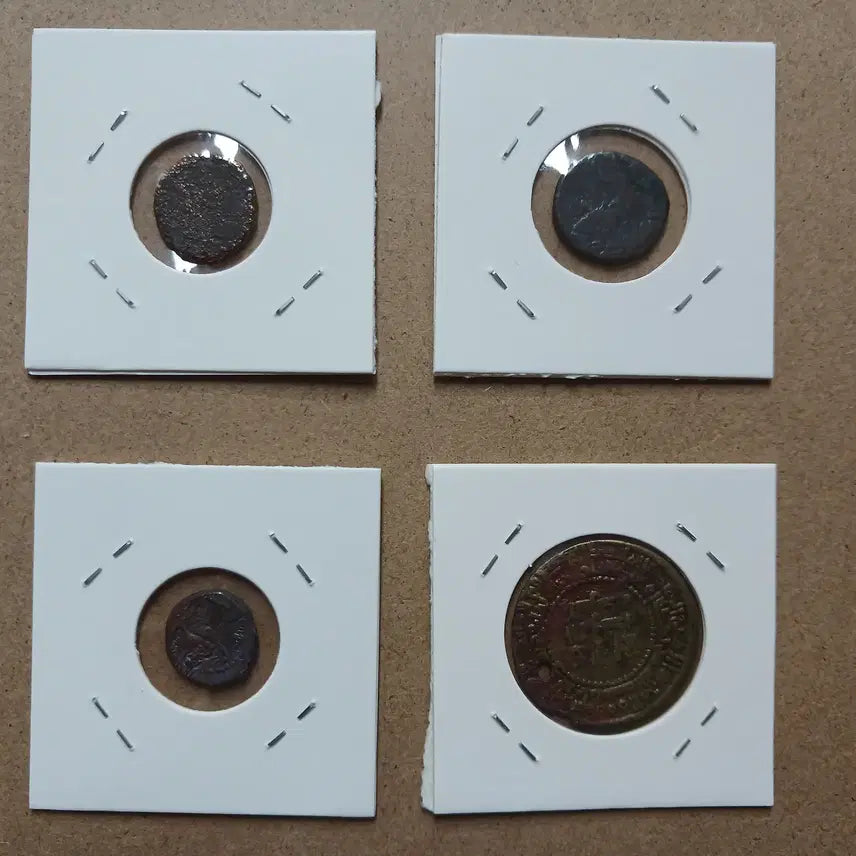 [BUNJANG] Ancient Indian Kingdom Copper Coin Set (4 Coins) / 인도 고대 번왕국 주화