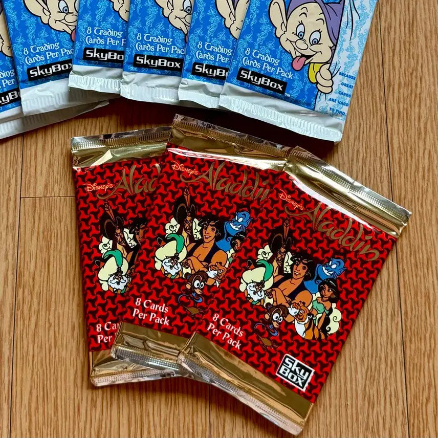 [BUNJANG] Disney Snow White / Aladdin Random Card Pack Bundle Set (15 Packs) / (일괄)디즈니 백설공주 / 알라딘 랜덤 카드팩