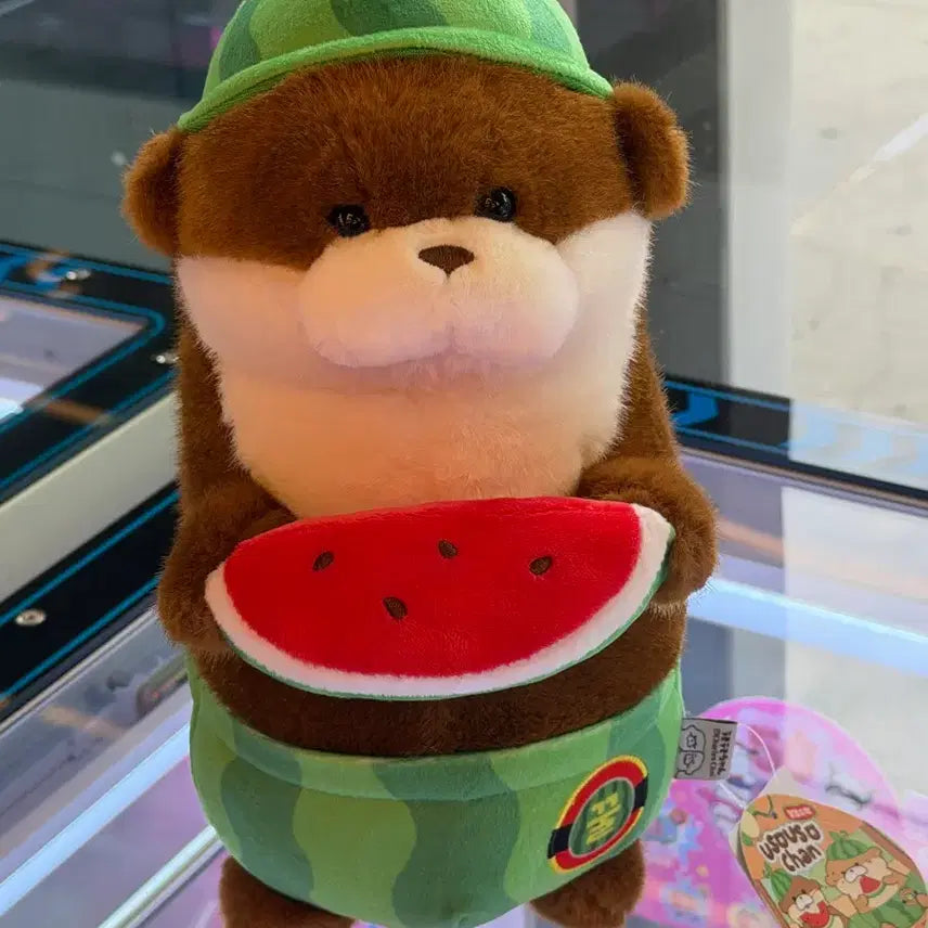 [BUNJANG] Woosoo Woosoo Watermelon Plush Medium 25-30cm / 우소우소 수박 중형 25-30cm