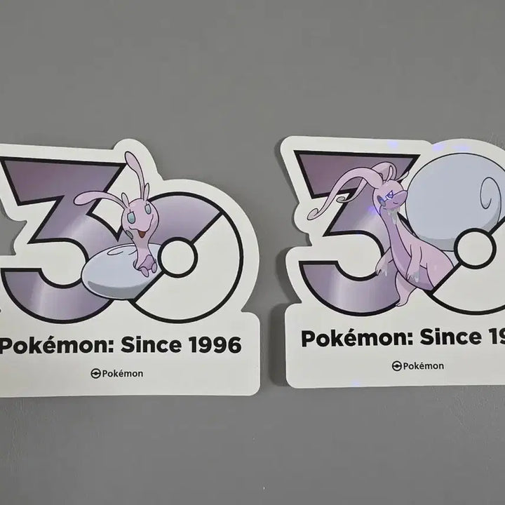 [BUNJANG] Pokemon 30th Anniversary Logo Sticker Set - Hisuian Samurott, Hisuian Decidueye / 포켓몬 30주년 로고 스티커 히스이 미끄네일 미끄래곤 세트