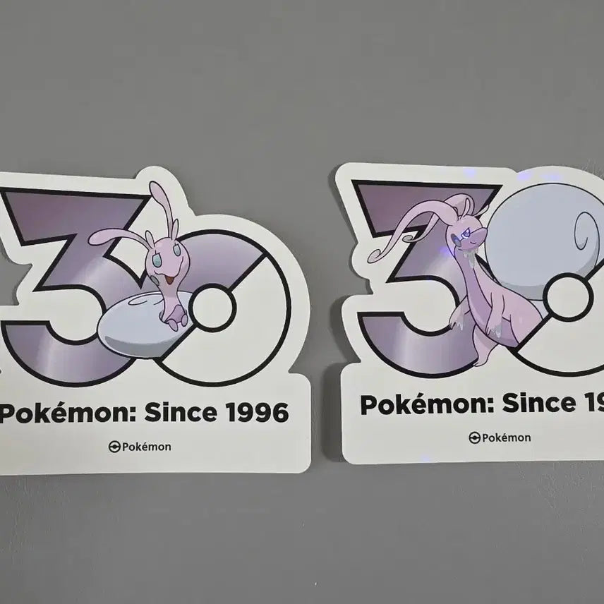 [BUNJANG] Pokemon 30th Anniversary Logo Sticker Set - Hisuian Samurott, Hisuian Decidueye / 포켓몬 30주년 로고 스티커 히스이 미끄네일 미끄래곤 세트