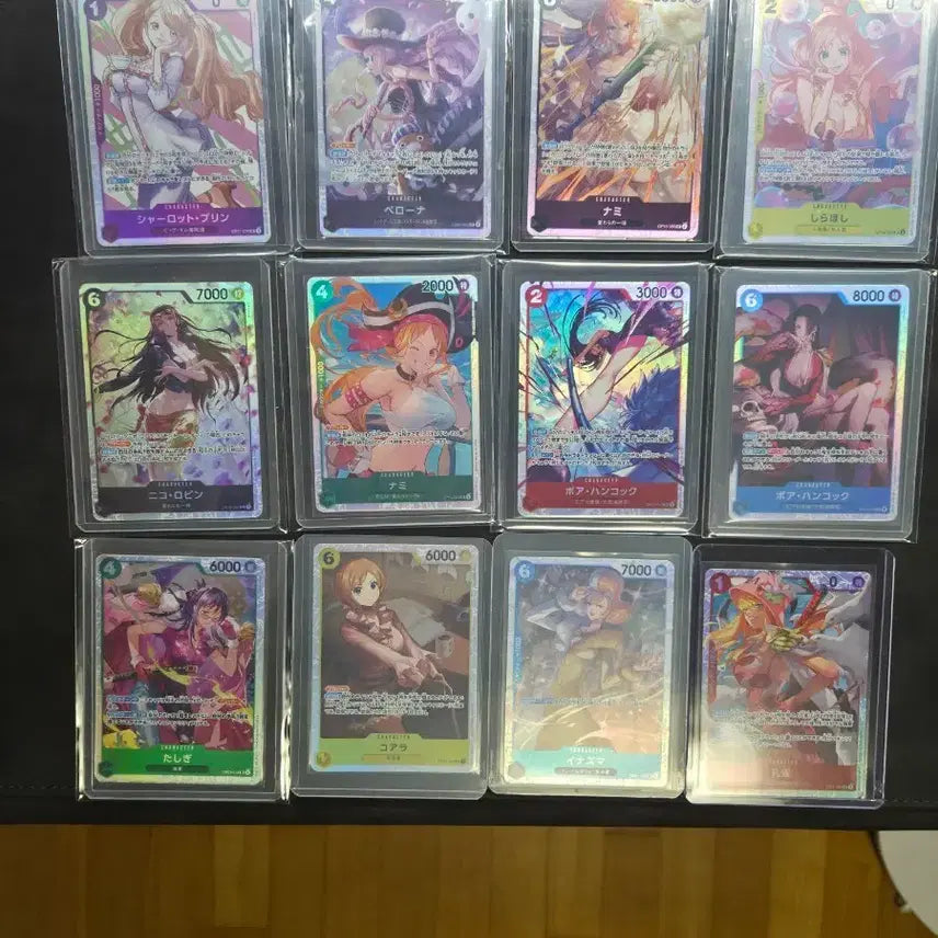[BUNJANG] One Piece Card Game Korean Edition - 12 Female Character Cards Bundle Set / 원피스 카드 일판  SR 12장 여케 일괄