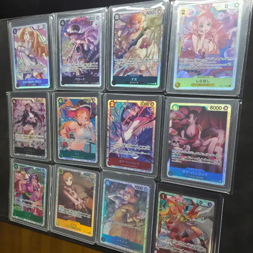 [BUNJANG] One Piece Card Game Korean Edition - 12 Female Character Cards Bundle Set / 원피스 카드 일판  SR 12장 여케 일괄